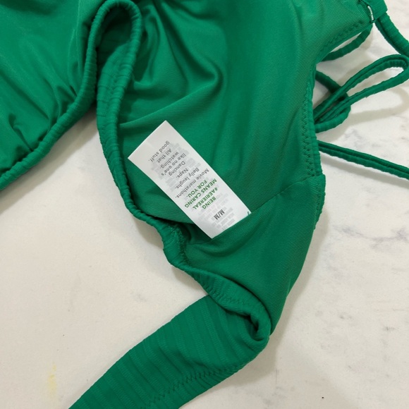 Aerie Emerald Bikini Set. size L bathing suit underwear and size M top - Picture 9 of 14